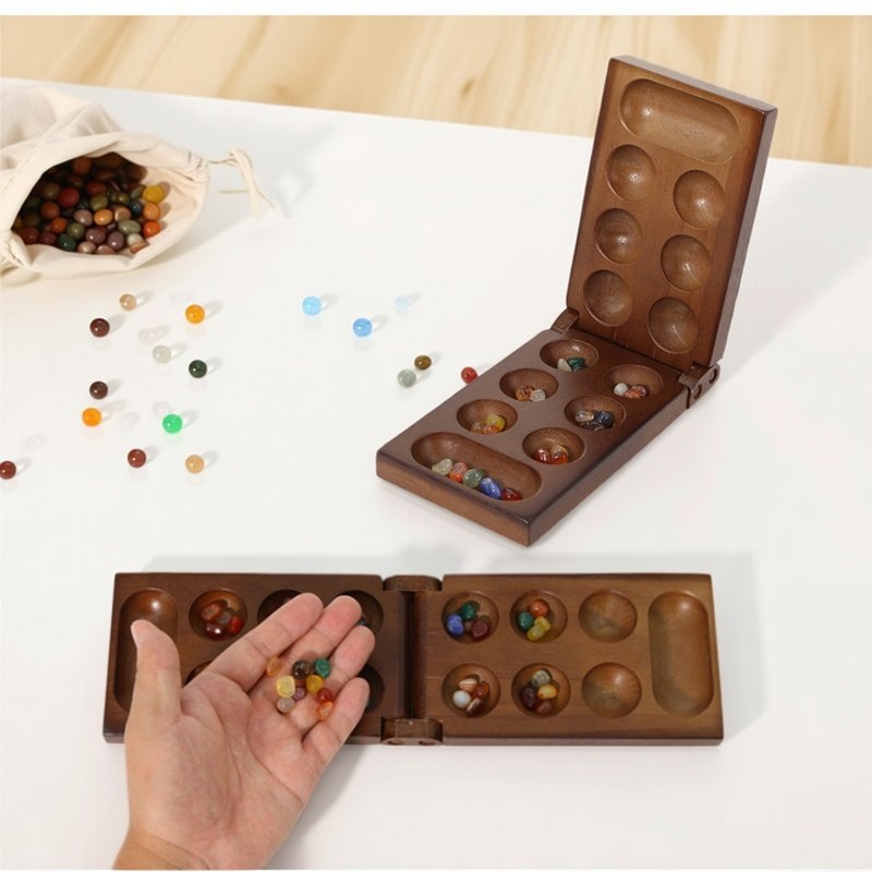 Party Family Games - Oude Mancala Afrikaanse schaakspel Essentieel bordspel