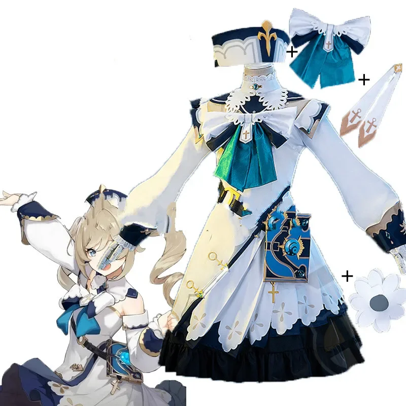 Book Party Games - Rollenspel Uniform Genshin Impact Barbara Cosplay