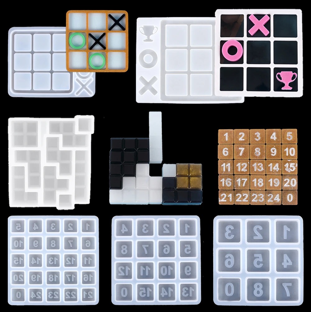 Party Games Kid Friendly - Tic Tac Toe Siliconen Hars Mal