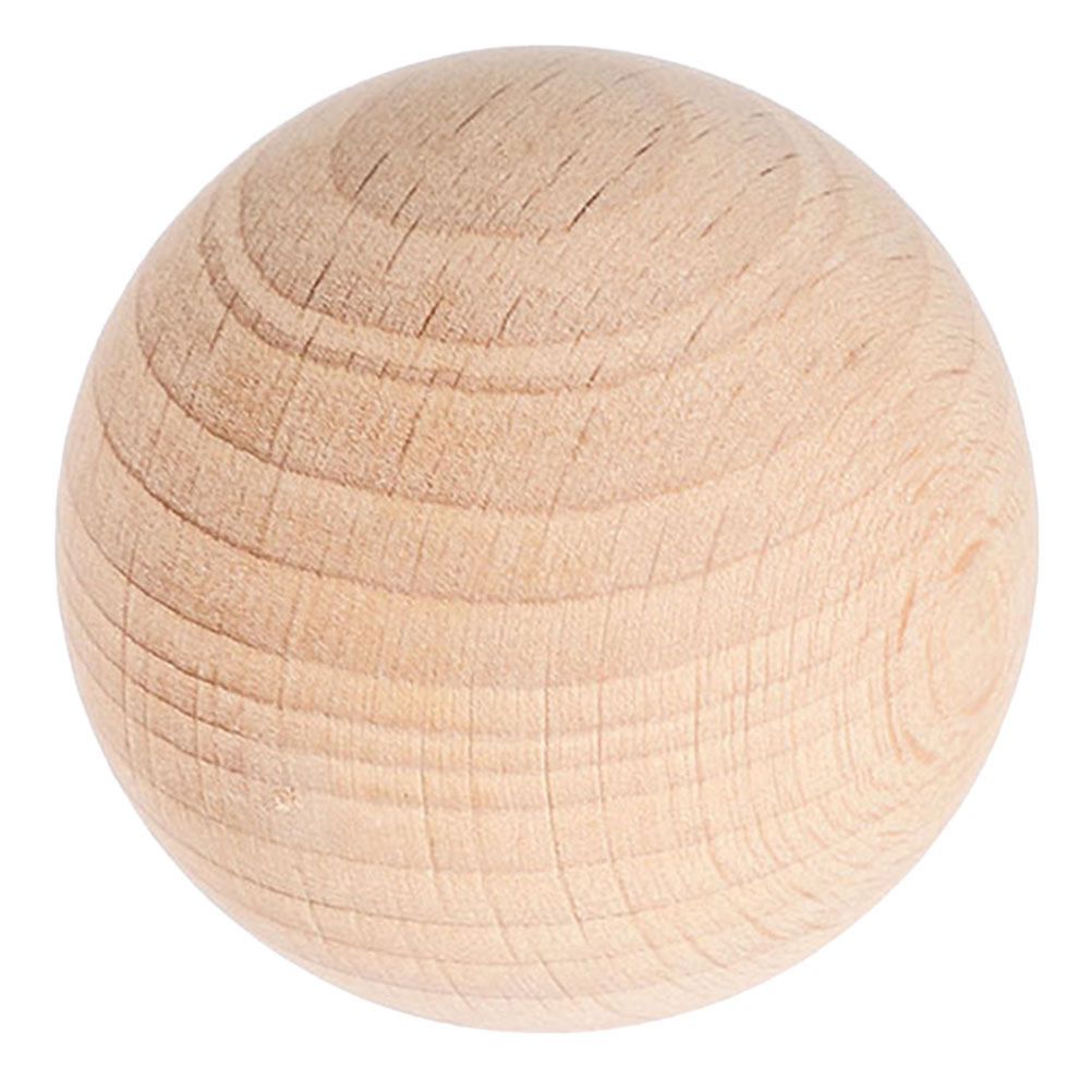 Party Family Games - 7,5 cm onafgewerkte, massieve houten croquetbal,