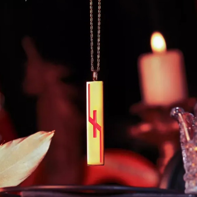 Party Games Simple - Onregelmatige rode letterhangerketting rond de game-animatie