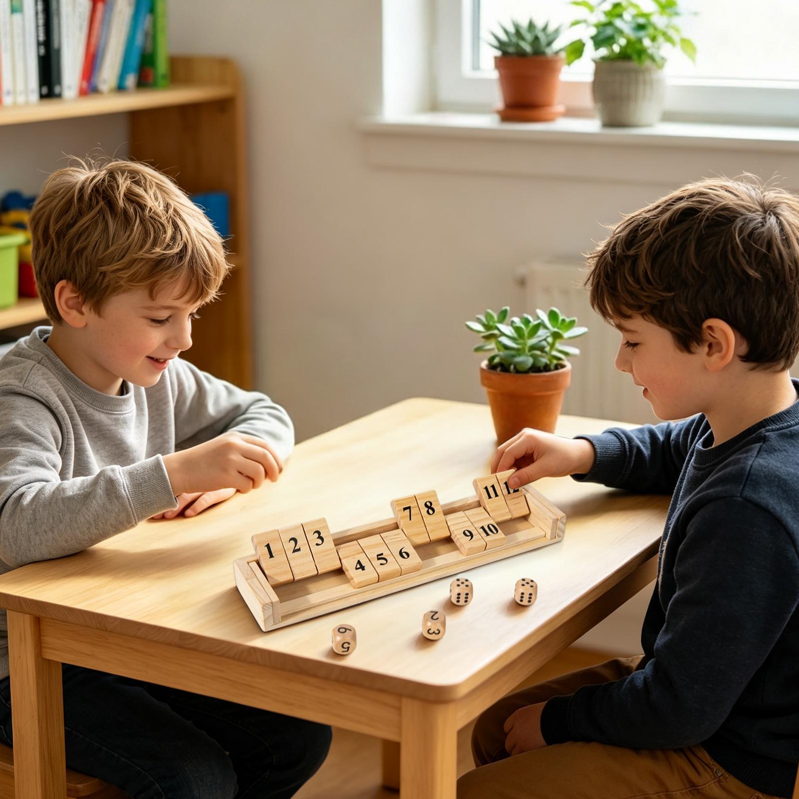 Shut The Box-spel Houten bords - Party Games Usa recensie en prijs