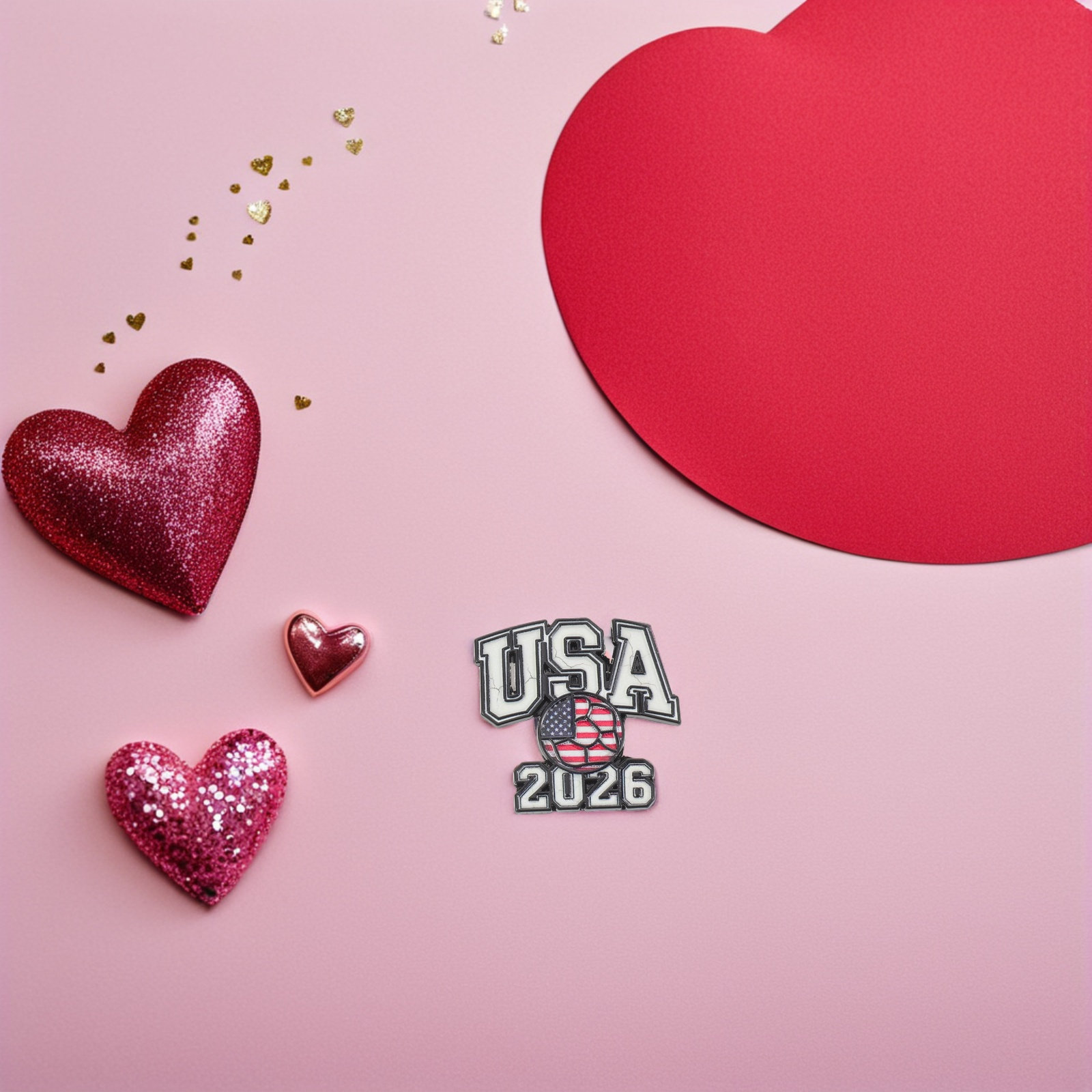 6 stuks voetbalbroches, metale - Party Games Usa recensie en prijs