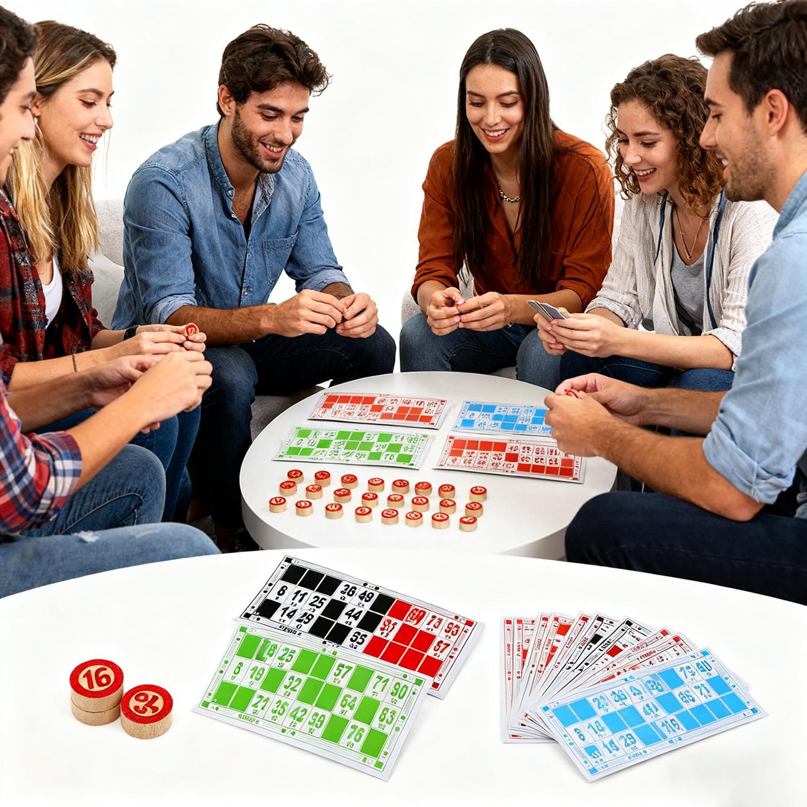 Vintage houten bingospelset Gr - Party Games Easy recensie en prijs