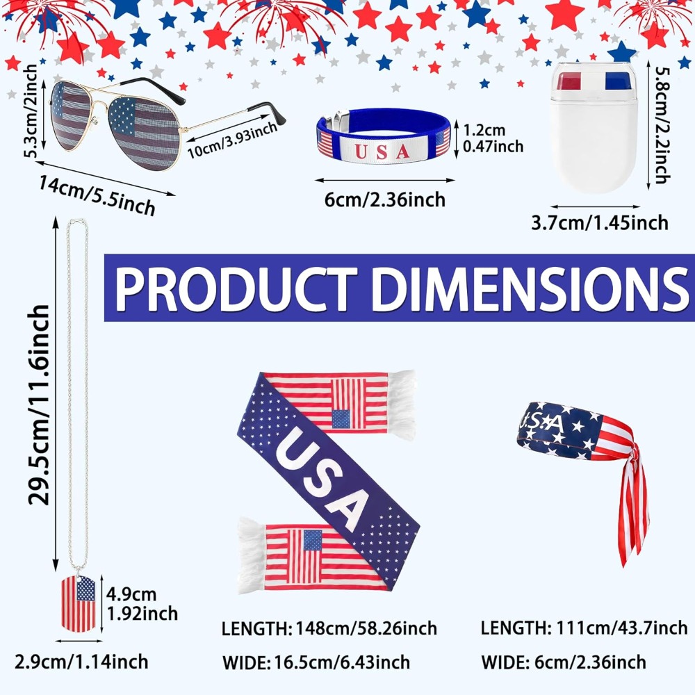 2026 USA Fan Kit Patriottische - Party Games Usa recensie en prijs
