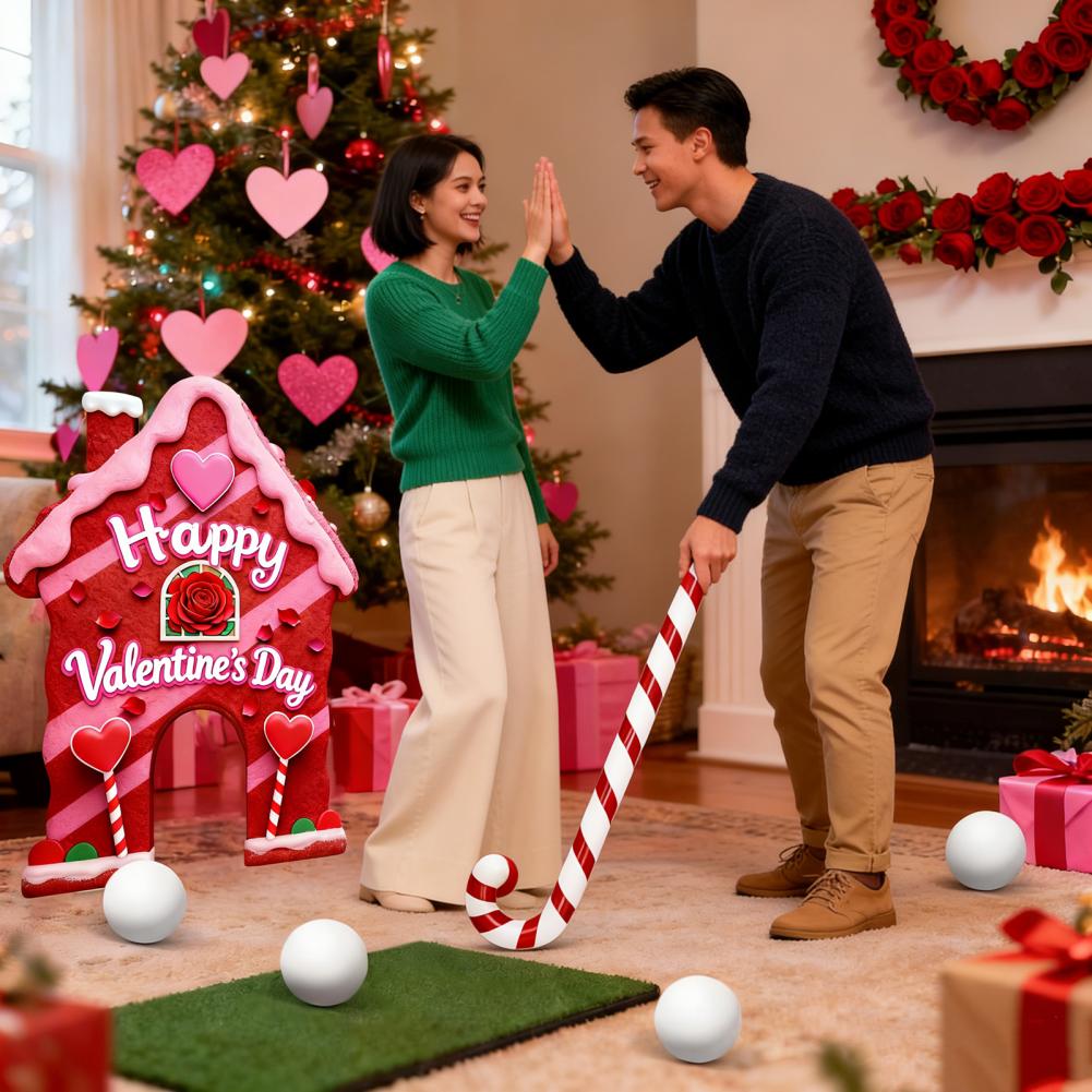 Valentijnsdag golfset Peperkoe - Party Games Golf recensie en prijs
