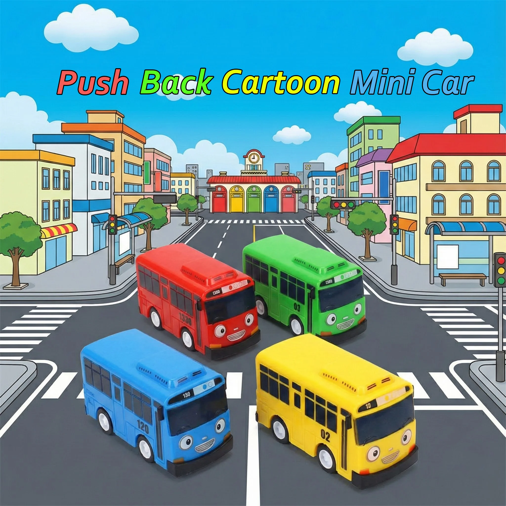 Mini Pull Back Tayo Bus-speelg - Party Games Bus recensie en prijs